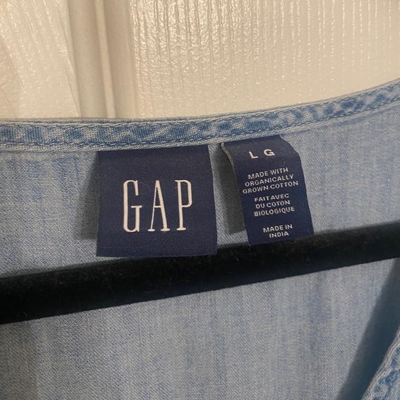 GAP 100% Organic Cotton Denim Tiered Dress with Washwell - Picture 4 of 4